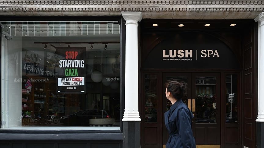 İngiliz kozmetik markası Lush, Gazze’ye destek için mağazalarını kapattı