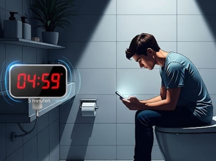 Telefonunuz elinizdeyse tuvalette 5 dakikayı geçmeyin!