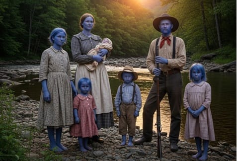 Mavi aile! Lanetin değil, genetiğin rengi